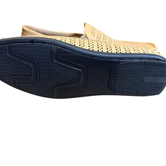 New Montique Men\'s Tan Weave Pattern Fashion Loafers Shoes Size 13  S22 main image 4